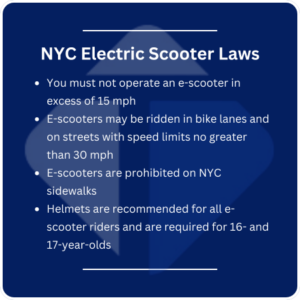 NYC electric scooter laws